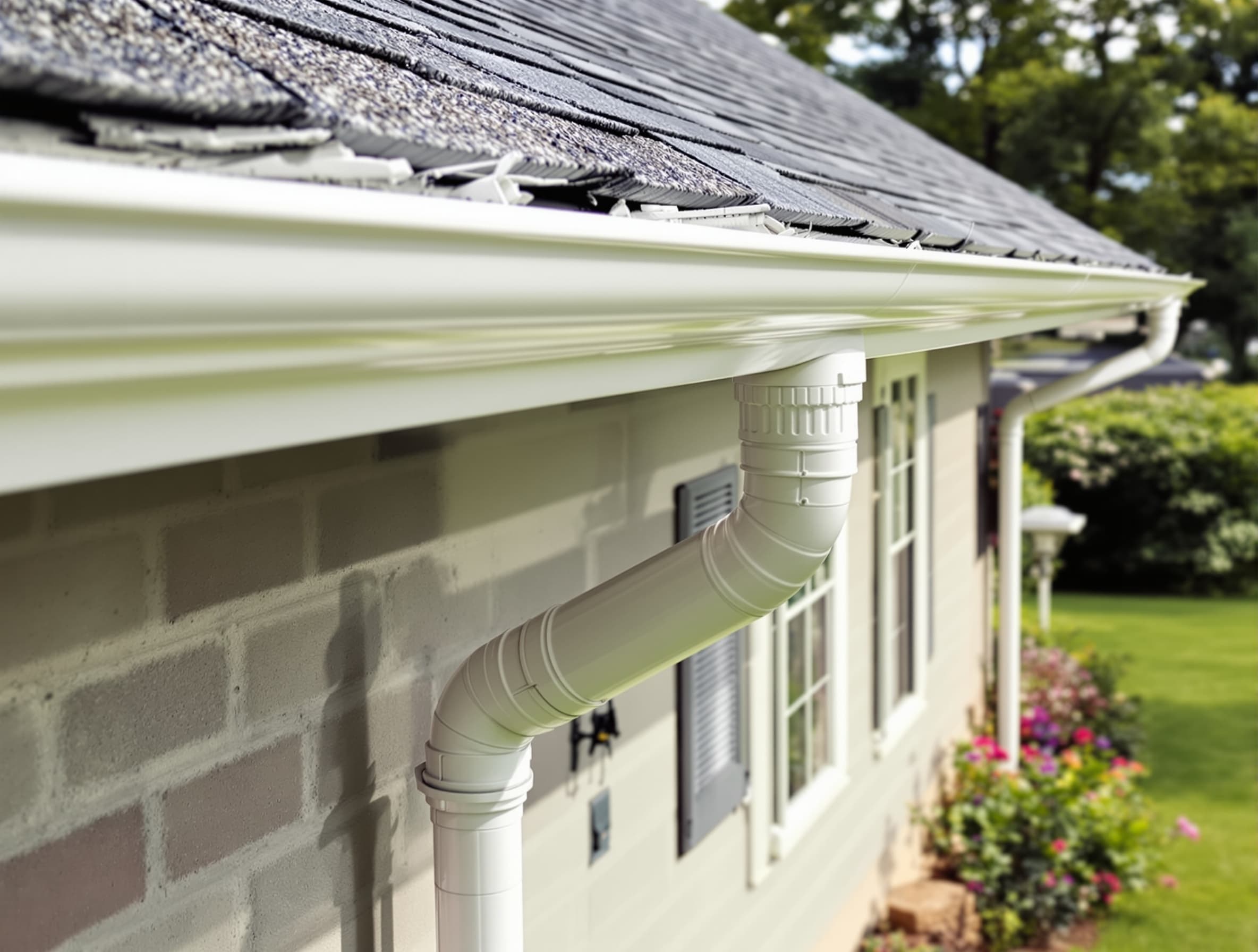 Seamless Gutter Installation on Long Island project 4